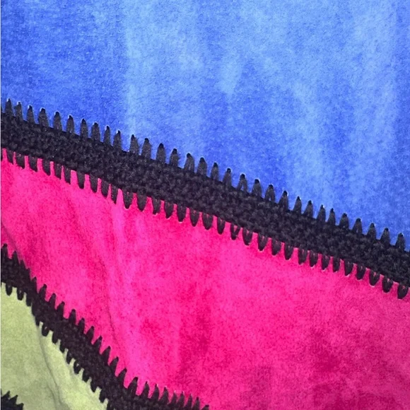 Vintage 100% suede (leather) front Bellepointe sweater. - Picture 3 of 6